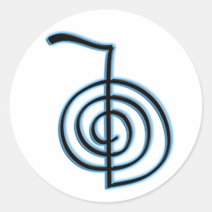 Cho Ku Rei Reiki Symbol Runder Aufkleber