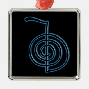 Cho Ku Rei Reiki Symbol Silbernes Ornament