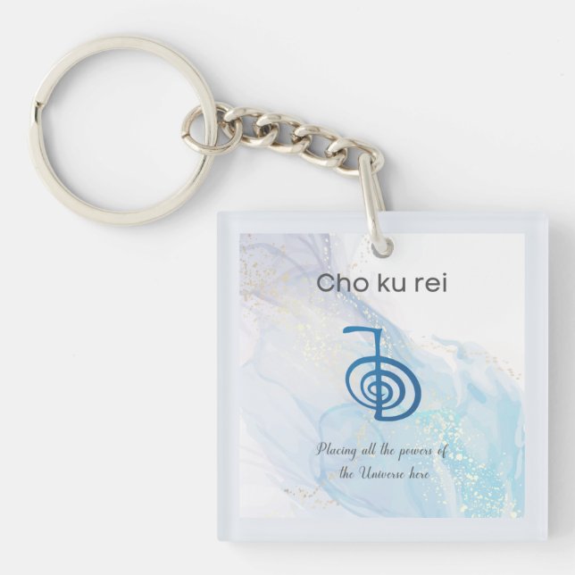 Cho ku Rei Traditioneller Usui Reiki Symbol Schlüs Schlüsselanhänger (Vorderseite)
