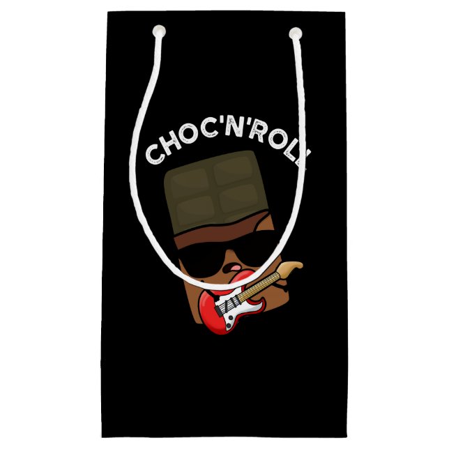 Choc and Roll Funny Chocolate Pub Dark BG Kleine Geschenktüte (Vorderseite)