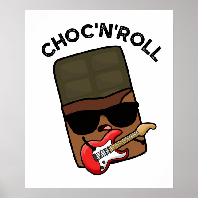 Choc and Roll Funny Chocolate Puff Poster (Vorne)