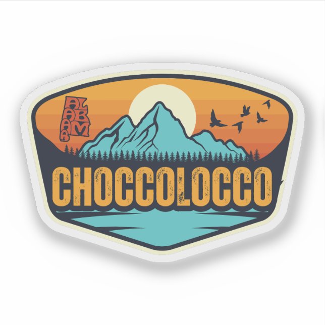 Choccolocco, Alabama Aufkleber (Vorderseite)
