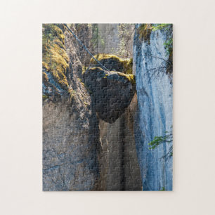 Chockstones im Maligne Canyon - Alberta, Kanada
