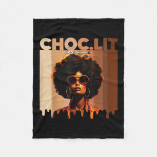 Choclit Black History Month Pride Melanin Africa G Fleecedecke