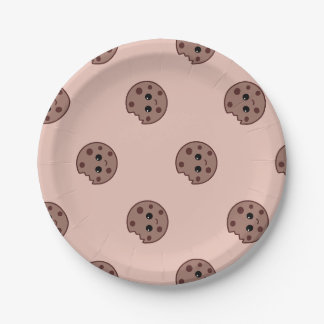 Choco-Chip-Cookies Musterpapiere Teller
