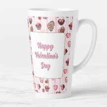Choco Heart Anpassbare Latte-Tasse