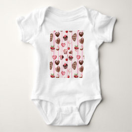 Choco Heart Baby Body Anzug Strampler