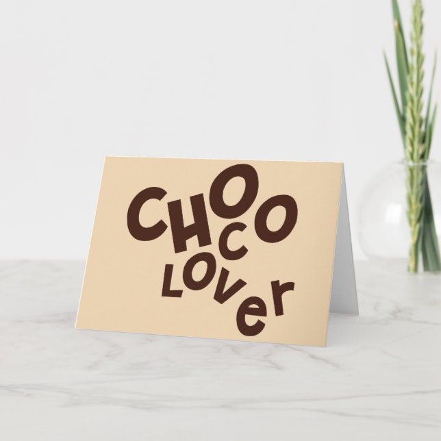 Choco Lover Greetings Card Karte (Vorderseite)