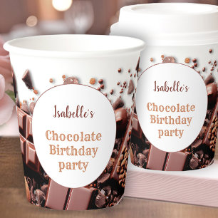 Chocoating Hot Chocolate Kakao Weißbraun Name Pappbecher