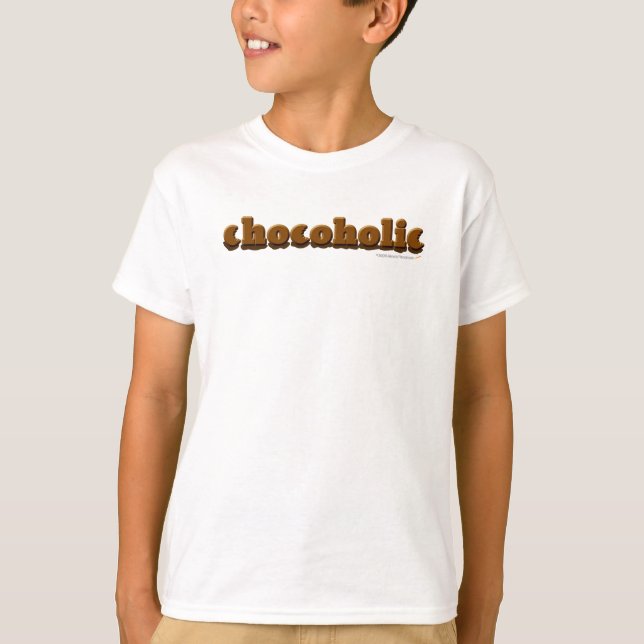 Chocoholic scherzt Shirt (Vorderseite)
