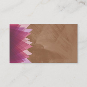 Chocolat Brown Paintbrush Stroke Carte de visite