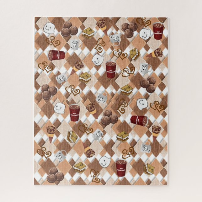 Chocolat Chaud Marshmallow Puzzles (Vertical)