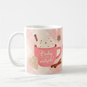 Chocolat Chaud Mug Hiver Bébé Il Fait Froid Dehors