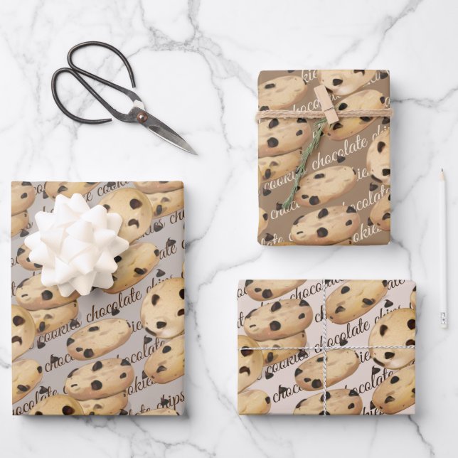 Chocolat Chip Cookies Baking Gift Tissu Papier (Recto)