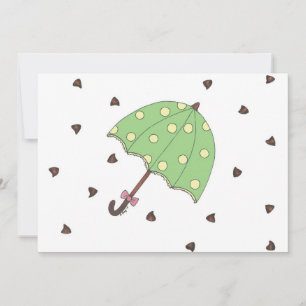 Chocolat Douches Candy Raindrops Carte Parapluie