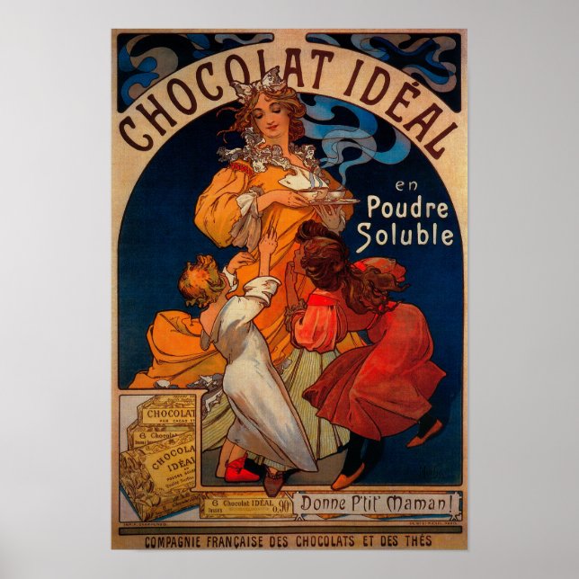 Chocolat Idéal Poster Vintage Europe (Devant)