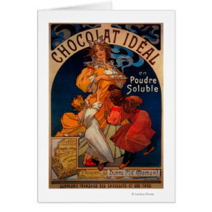 Chocolat Ideal Vintage Poster Europa