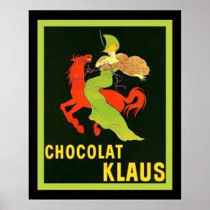 Chocolat Klaus ~ Vintage französische Werbung Poster