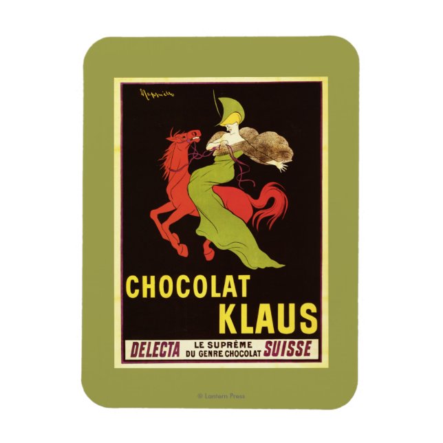 Chocolat Klaus Werbeplakat Magnet (Vertikal)