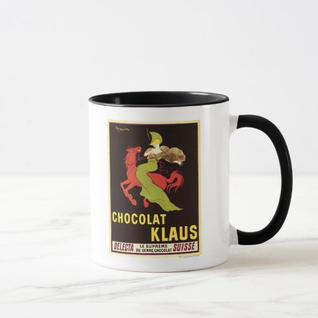 Chocolat Klaus Werbeplakat Tasse (Rechts)