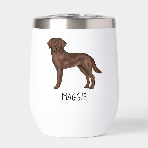 Chocolat Labrador Retriever Lab Art Nom personnali