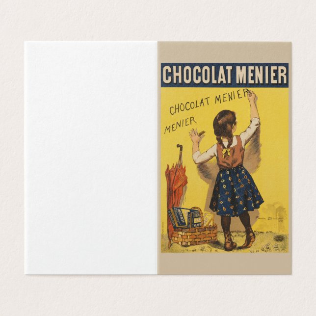 Chocolat Menier Little Girl Wall (Außenseite Aufgefaltet)