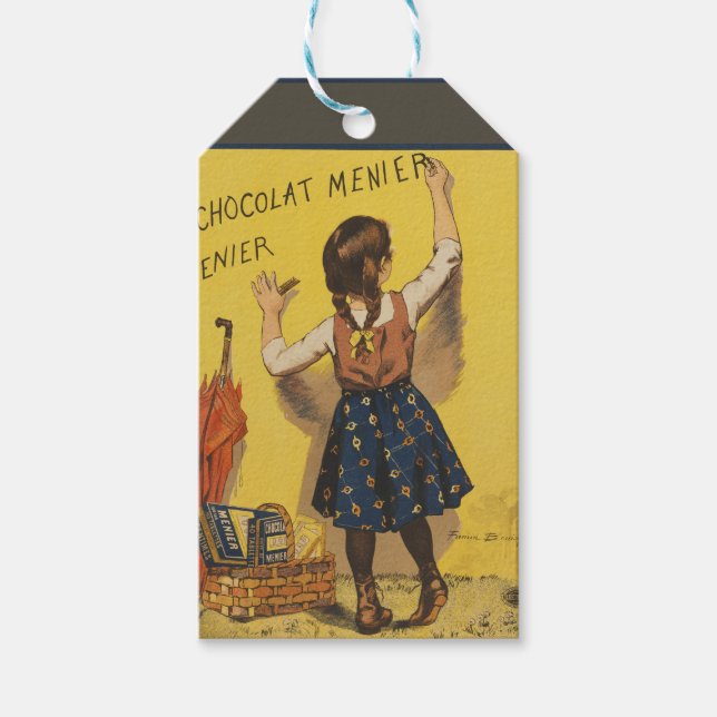 Chocolat Menier Little Girl Wall Geschenkanhänger (Vorderseite)
