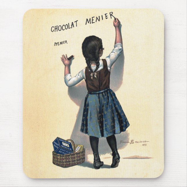 Chocolat Menier Little Girl Wall Mousepad (Vorne)