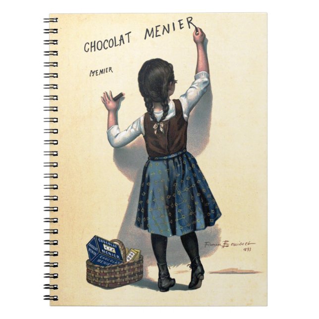 Chocolat Menier Little Girl Wall Notizblock (Vorderseite)