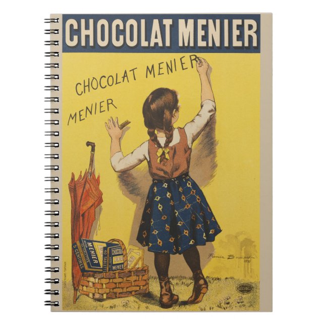 Chocolat Menier Little Girl Wall Notizblock (Vorderseite)
