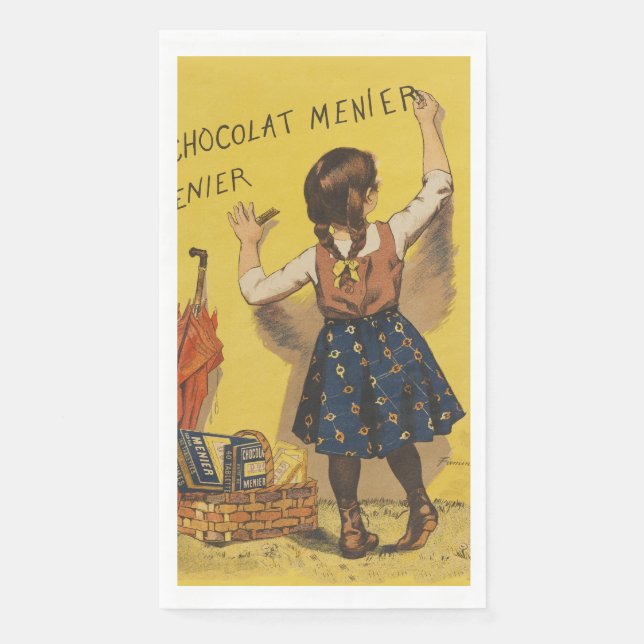 Chocolat Menier Little Girl Wall Serviette (Vorderseite)