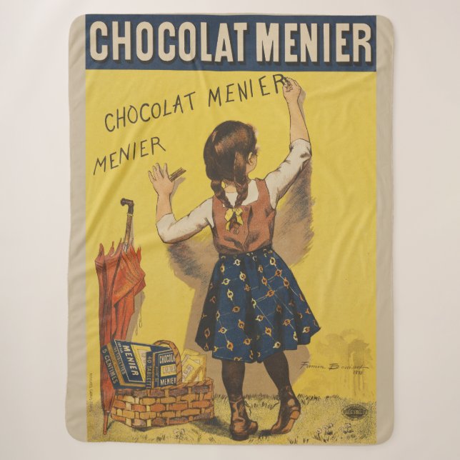 Chocolat Menier Little Girl Wall Sherpadecke (Vorderseite)