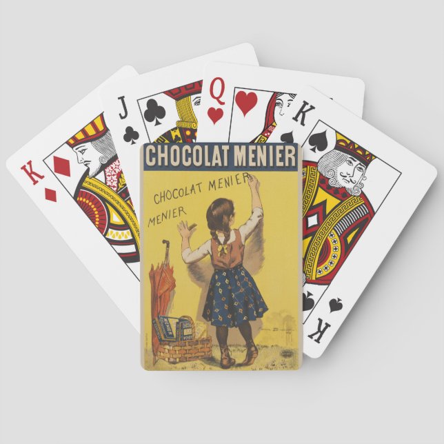 Chocolat Menier Little Girl Wall Spielkarten (Rückseite)