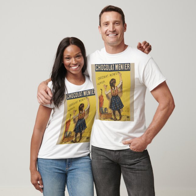 Chocolat Menier Little Girl Wall T-Shirt (Unisex)