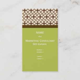 Chocolat noir Carte de visite rétro