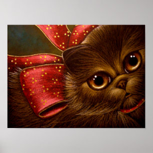 CHOCOLAT PERSIAN CAT POSTER