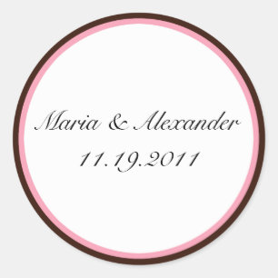 Chocolat rose Brown Phoques / Stickers