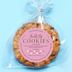 Chocolat rose Cookies Cottage Law Sticker