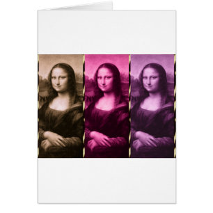 Chocolat rose violet Poster de animal Mona Lisa