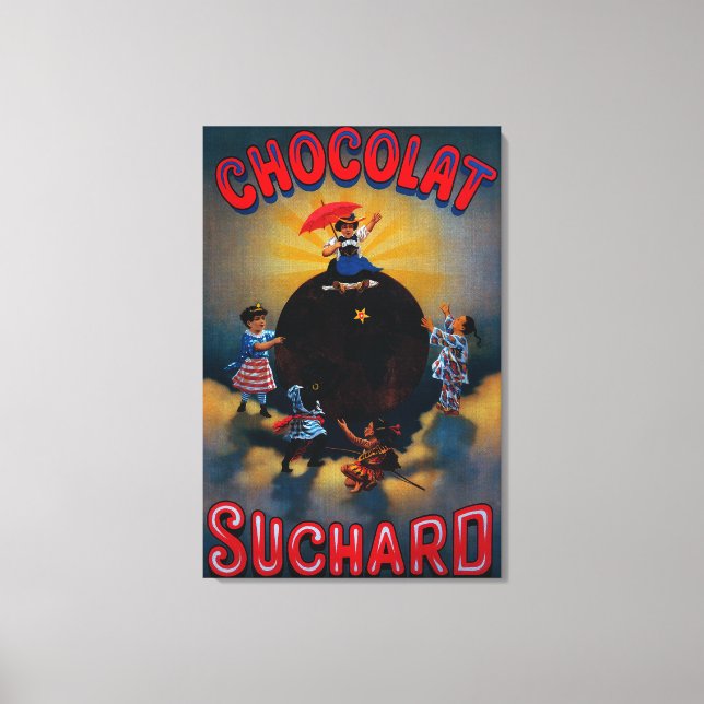Chocolat Suchard Vintag PosterEurope Leinwanddruck (Vorderseite)