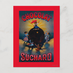Chocolat Suchard Vintage Poster Europa Postkarte