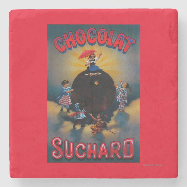 Chocolat Suchard Vintages PosterEurope Steinuntersetzer (Vorderseite)
