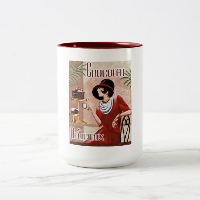 Chocolat Vintage classique Mug (Centre)