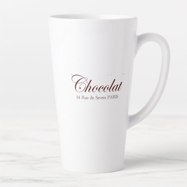 Chocolat Vintage Paris Latte Mug (Droite)