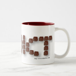 Chocolate Addict Niedlich Candy Slogan Design Zweifarbige Tasse