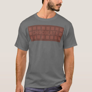 Chocolate Bar Milk Cocoa Brownie Cake Baking 754 T-Shirt