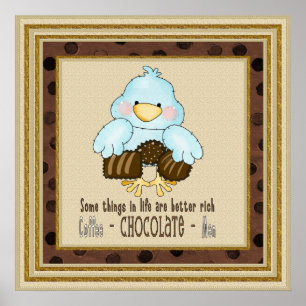 Chocolate Bird Poster