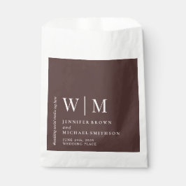 Chocolate Brown Formal Chic Event Suite Wedding Geschenktütchen