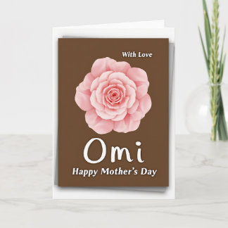 Chocolate Brown Mothers Day Card Karte