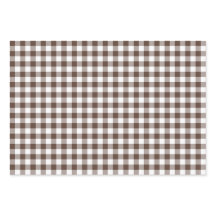 Chocolate Brown Plaid Gingham